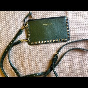 Bandolier Hunter Green Studded Sarah Pouch & Strap